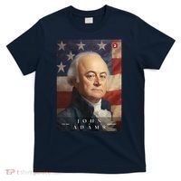 John Adams 2nd President Of The United States Portrait T-Shirt thumb 0