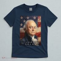 John Adams 2nd President Of The United States Portrait T-Shirt thumb 5