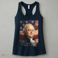 John Adams 2nd President Of The United States Portrait Women's Tank Top thumb 3