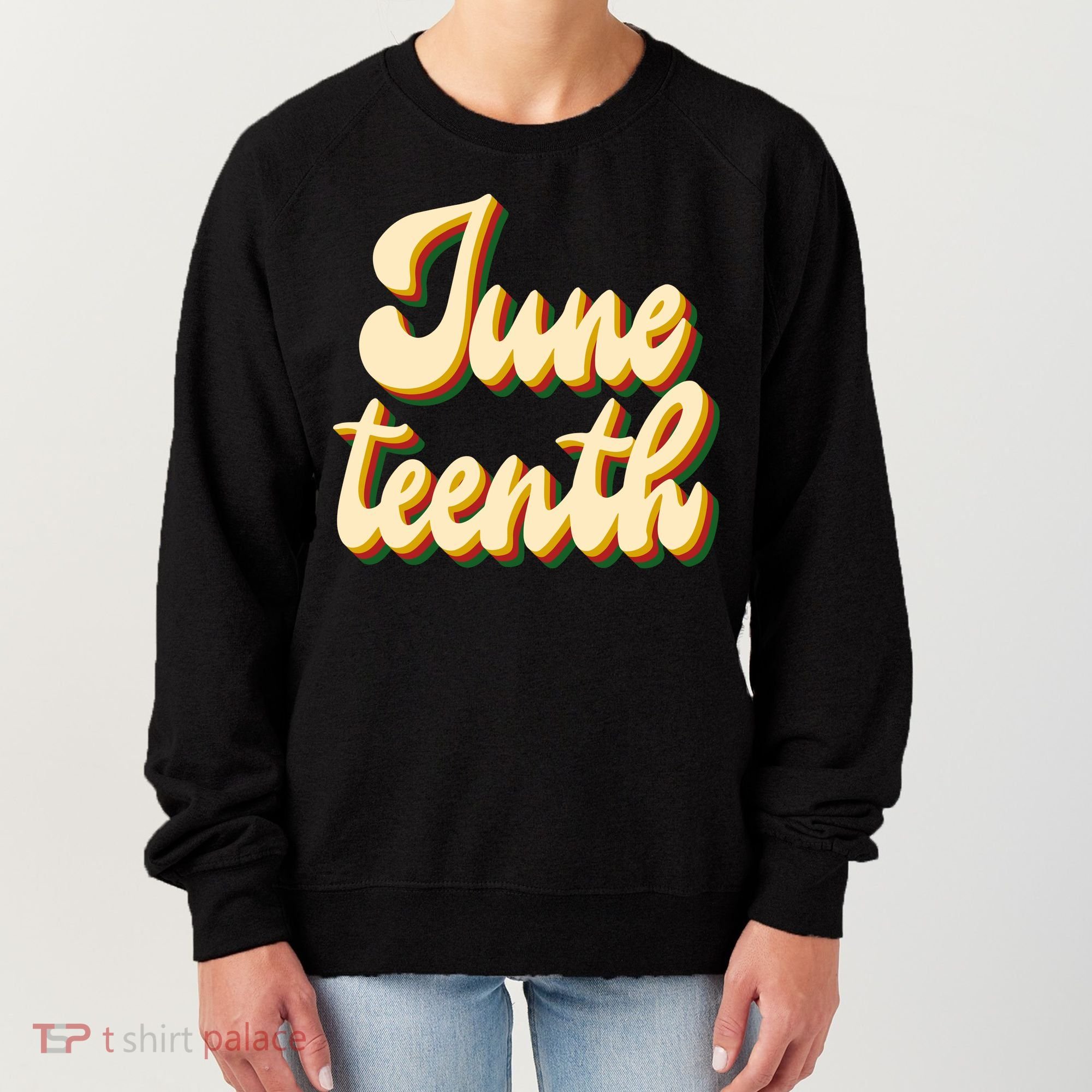 Juneteenth African American Pride Retro Women's Sweatshirt