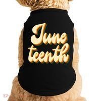 Juneteenth African American Pride Retro Doggie Tank thumb 0