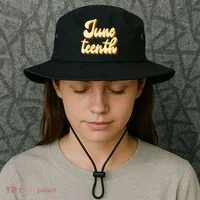 Juneteenth African American Pride Retro Bucket Hat thumb 3