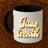 Juneteenth African American Pride Retro Coffee Mug thumb 2