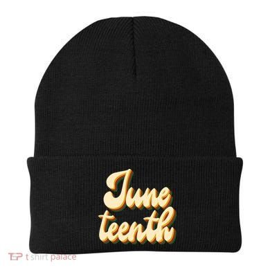 Juneteenth African American Pride Retro Beanie