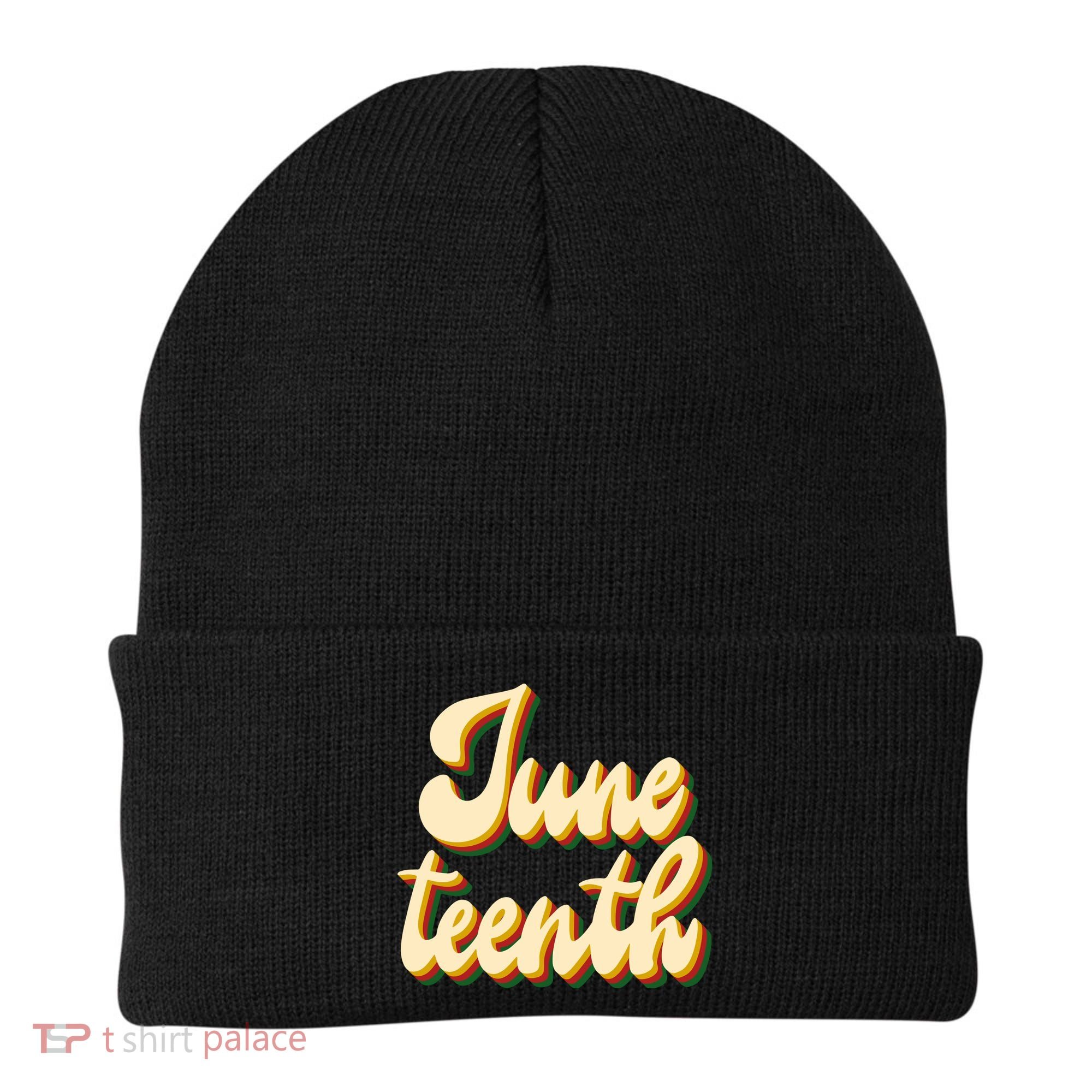 Juneteenth African American Pride Retro Beanie