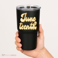 Juneteenth African American Pride Retro Tumbler thumb 2