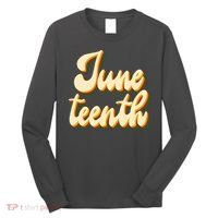 Juneteenth African American Pride Retro Long Sleeve Shirt thumb 0