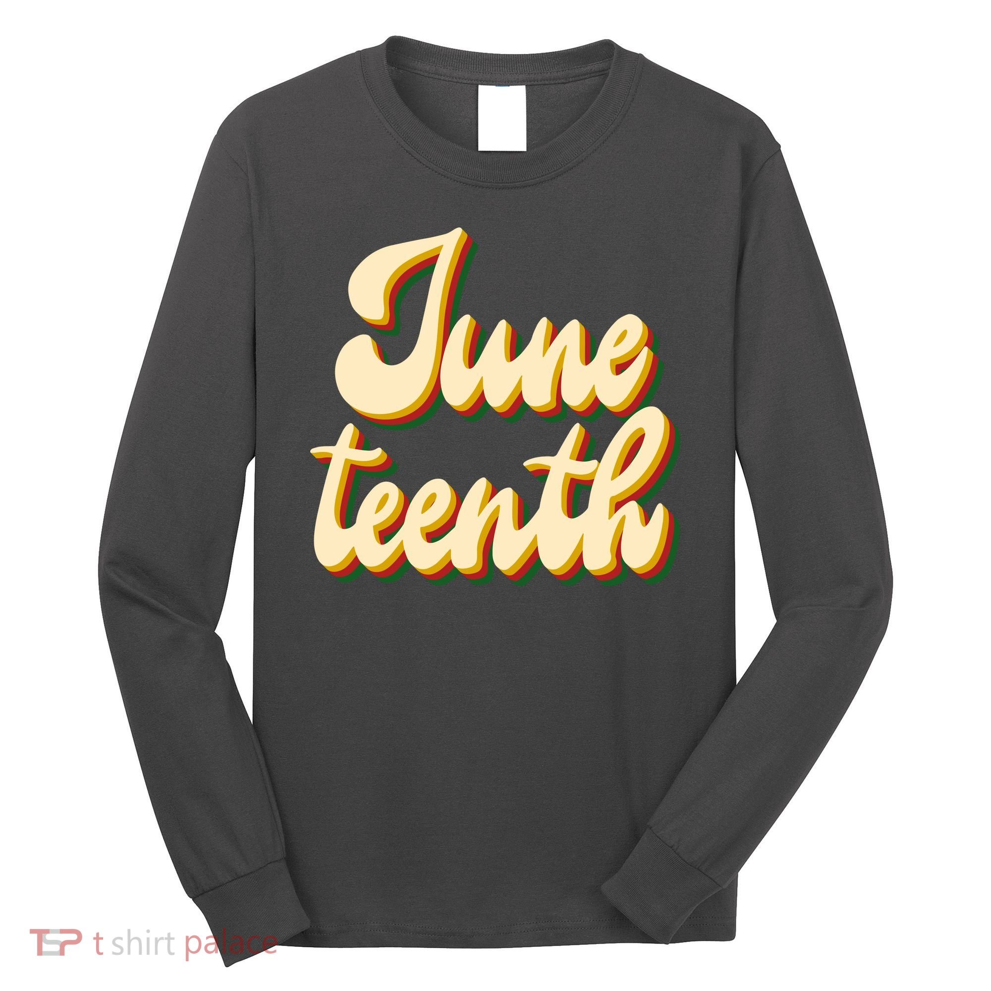 Juneteenth African American Pride Retro Long Sleeve Shirt
