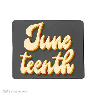 Juneteenth African American Pride Retro Mousepad