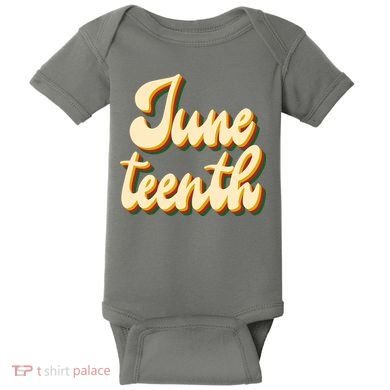 Juneteenth African American Pride Retro Baby Bodysuit