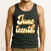 Juneteenth African American Pride Retro Tank Top thumb 3