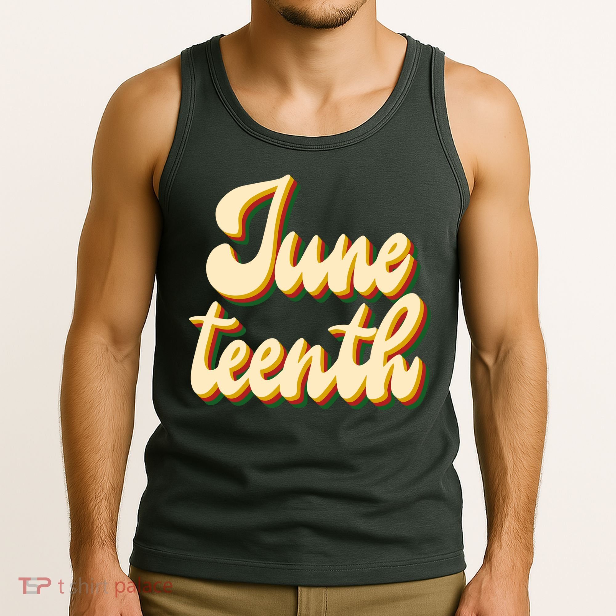 Juneteenth African American Pride Retro Tank Top