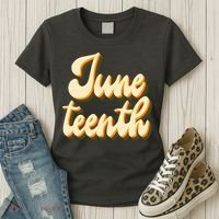 Juneteenth African American Pride Retro Women's T-Shirt thumb 3