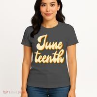 Juneteenth African American Pride Retro Women's T-Shirt thumb 4