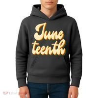 Juneteenth African American Pride Retro Kids Hoodie thumb 4