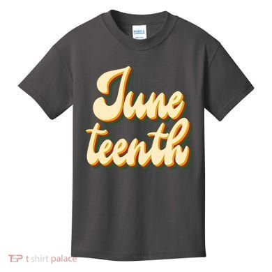 Juneteenth African American Pride Retro Kids T-Shirt