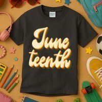 Juneteenth African American Pride Retro Kids T-Shirt thumb 3