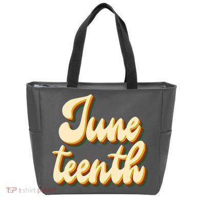 Juneteenth African American Pride Retro Tote Bag