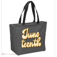 Juneteenth African American Pride Retro Tote Bag thumb 2