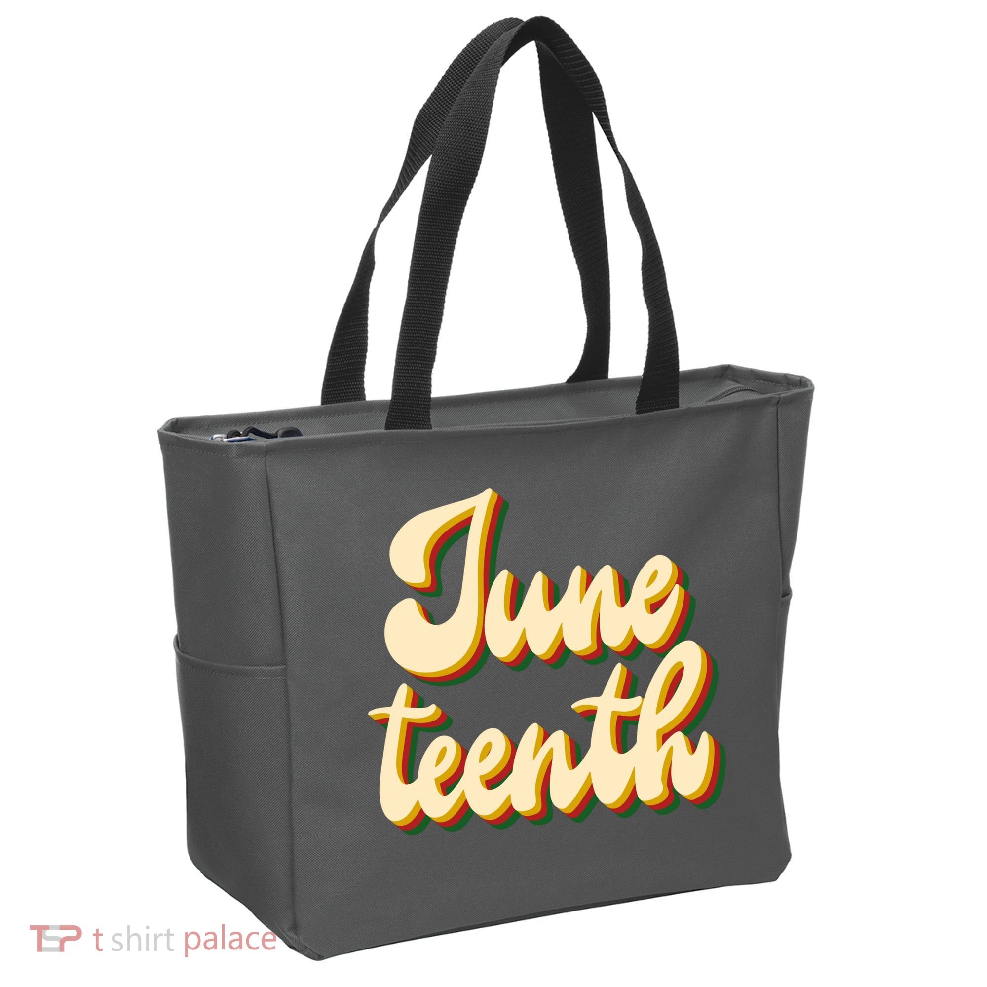 Juneteenth African American Pride Retro Tote Bag