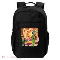 Juneteenth African American Woman African Patterns Backpack thumb 0