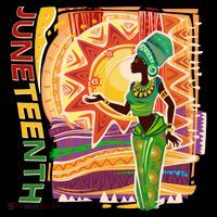 Juneteenth African American Woman African Patterns Women's Hoodie thumb 2