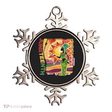 Juneteenth African American Woman African Patterns Ornament