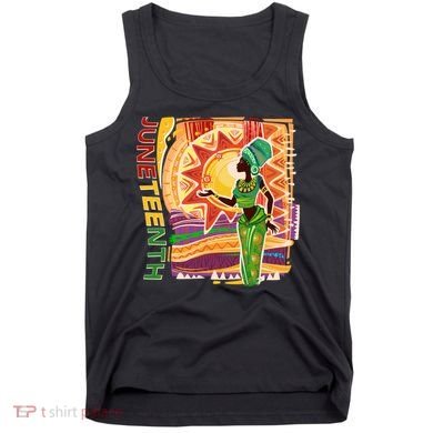 Juneteenth African American Woman African Patterns Tank Top