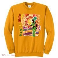 Juneteenth African American Woman African Patterns Sweatshirt thumb 0