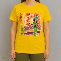 Juneteenth African American Woman African Patterns T-Shirt thumb 4