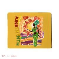 Juneteenth African American Woman African Patterns Mousepad thumb 0
