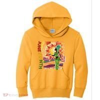 Juneteenth African American Woman African Patterns Kids Hoodie thumb 0