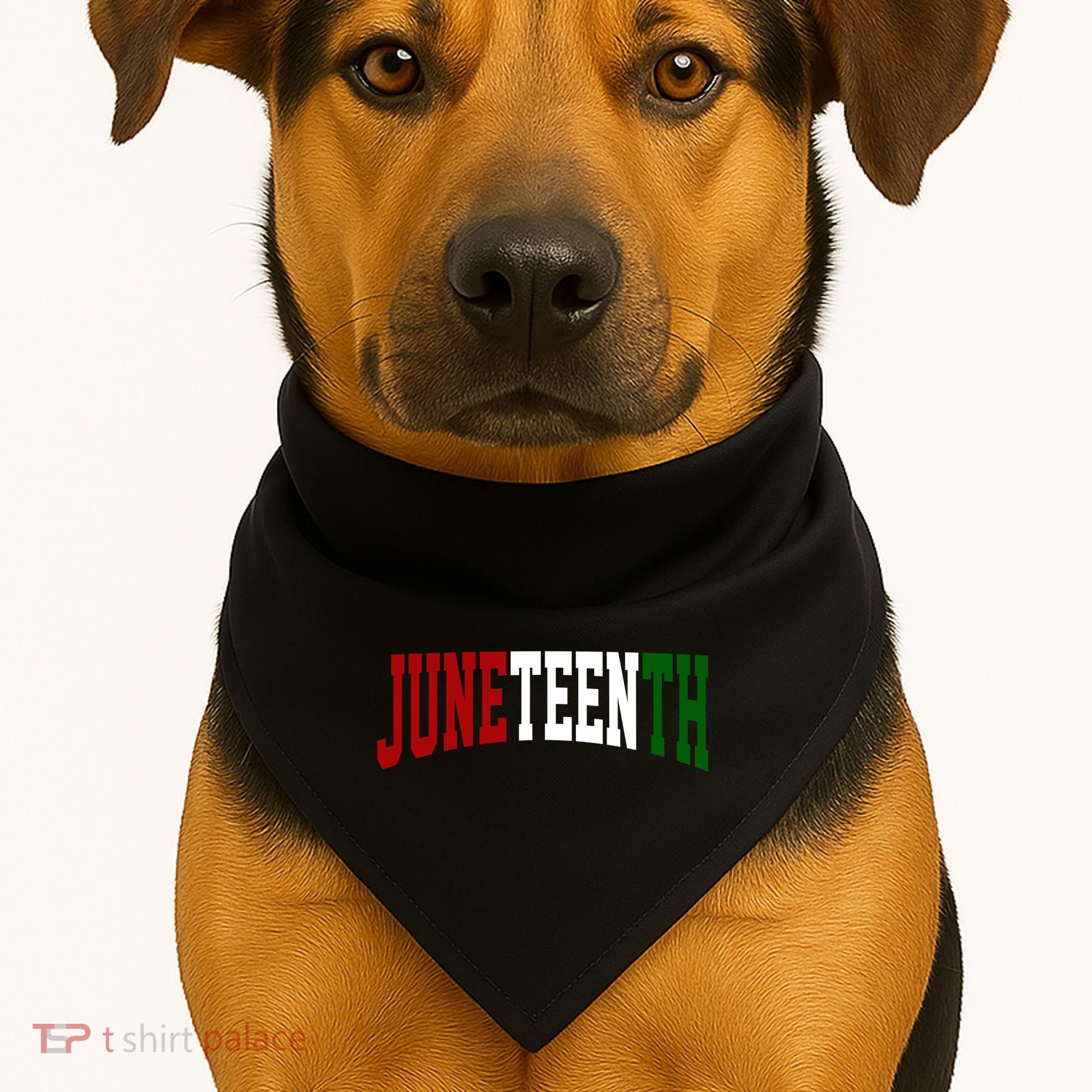 Juneteenth African American USA-Made Doggie Bandana
