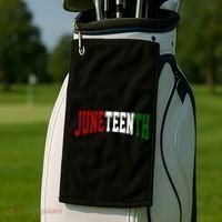 Juneteenth African American Golf Towel thumb 2