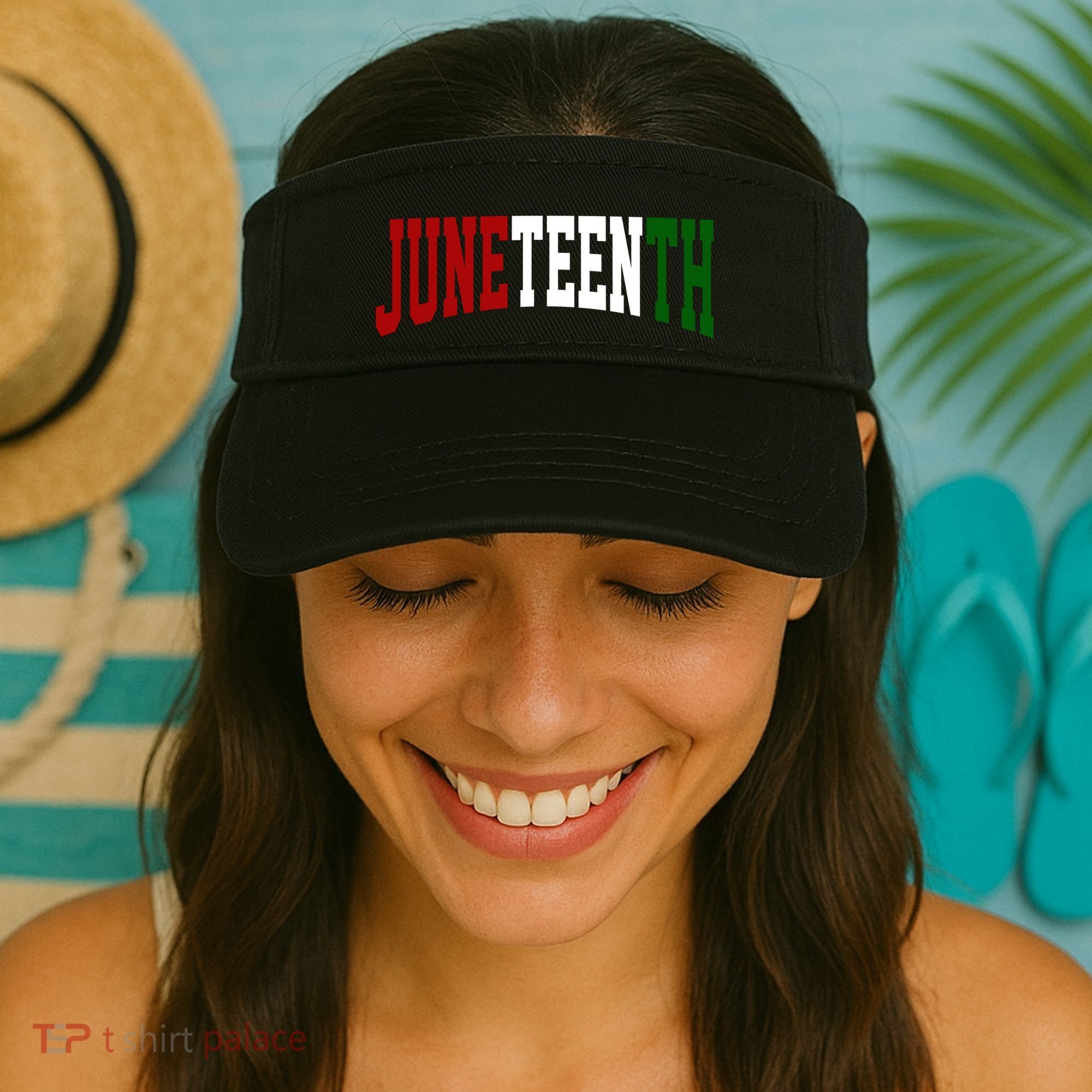Juneteenth African American Visor