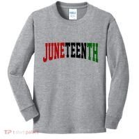 Juneteenth African American Kids Long Sleeve Shirt thumb 0