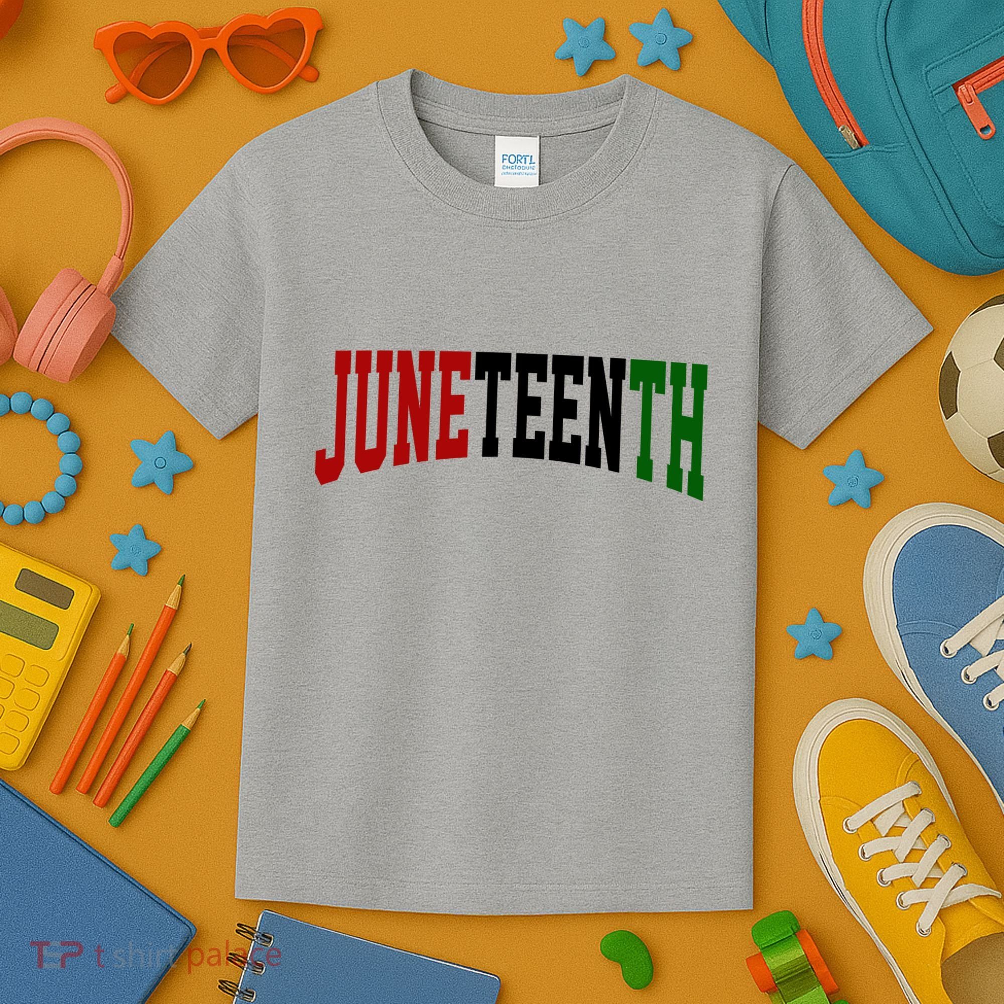 Juneteenth African American Kids T-Shirt