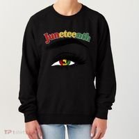 Juneteenth African American Woman Eye Women's Sweatshirt thumb 0