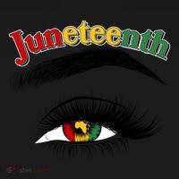 Juneteenth African American Woman Eye Coaster thumb 2