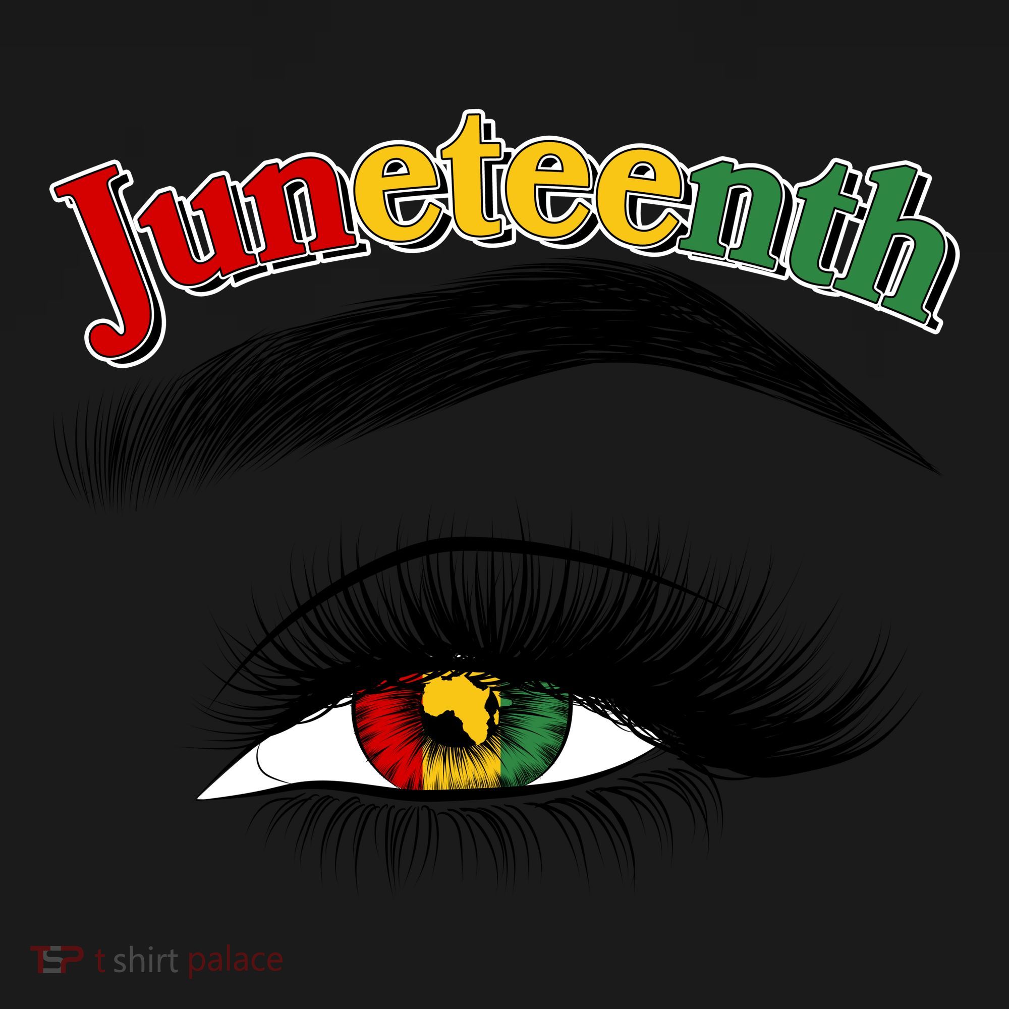 Juneteenth African American Woman Eye Coaster