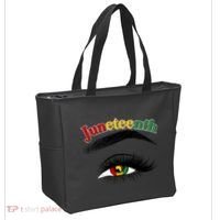 Juneteenth African American Woman Eye Tote Bag thumb 2