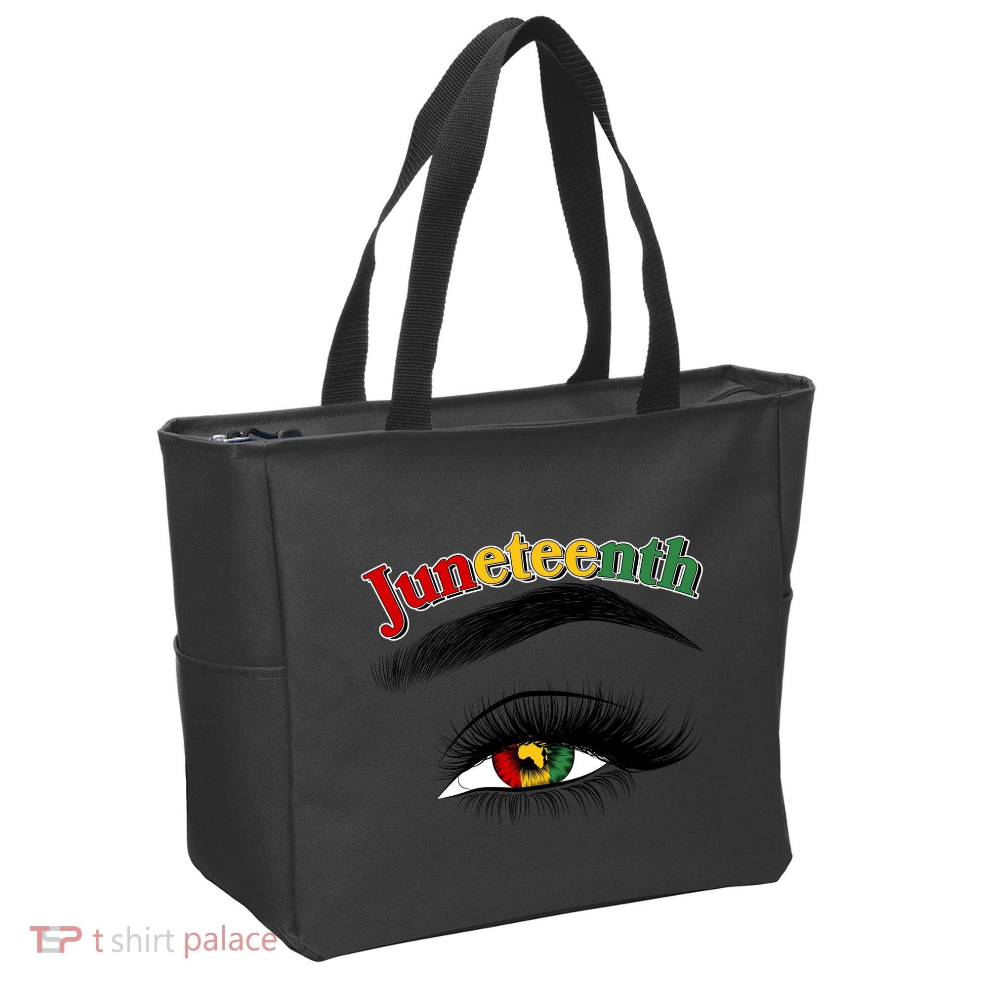 Juneteenth African American Woman Eye Tote Bag