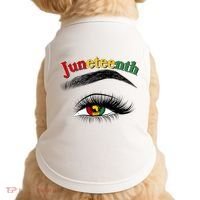 Juneteenth African American Woman Eye Doggie Tank thumb 0