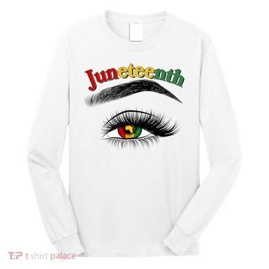 Juneteenth African American Woman Eye Long Sleeve Shirt