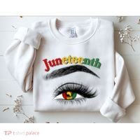 Juneteenth African American Woman Eye Sweatshirt thumb 2