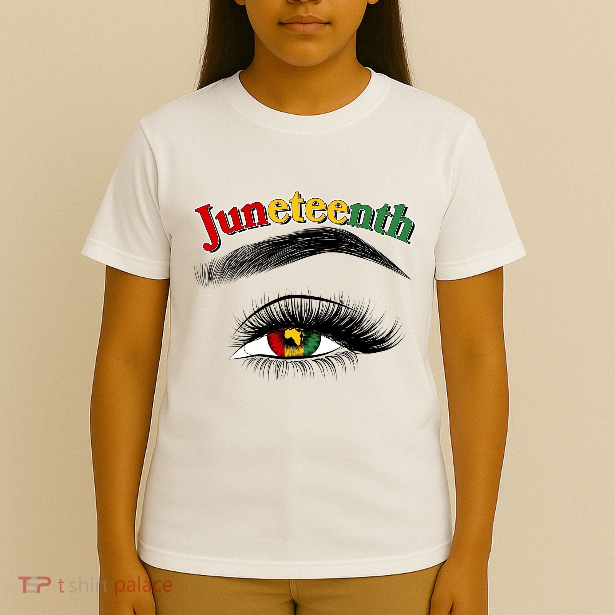 Juneteenth African American Woman Eye T-Shirt