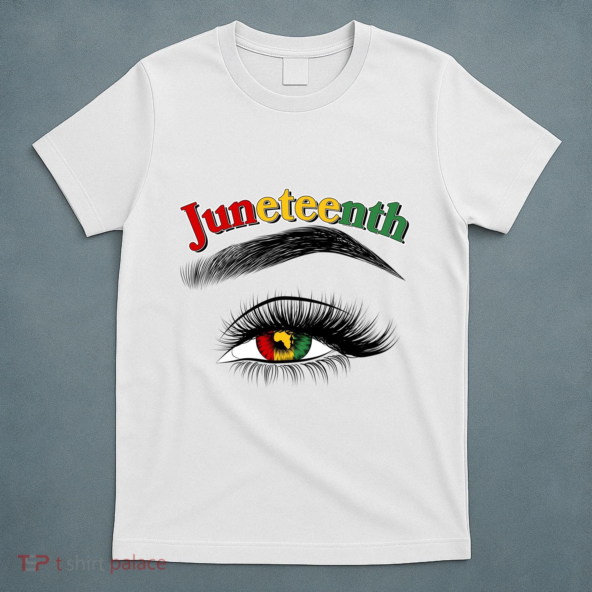 Juneteenth African American Woman Eye T-Shirt