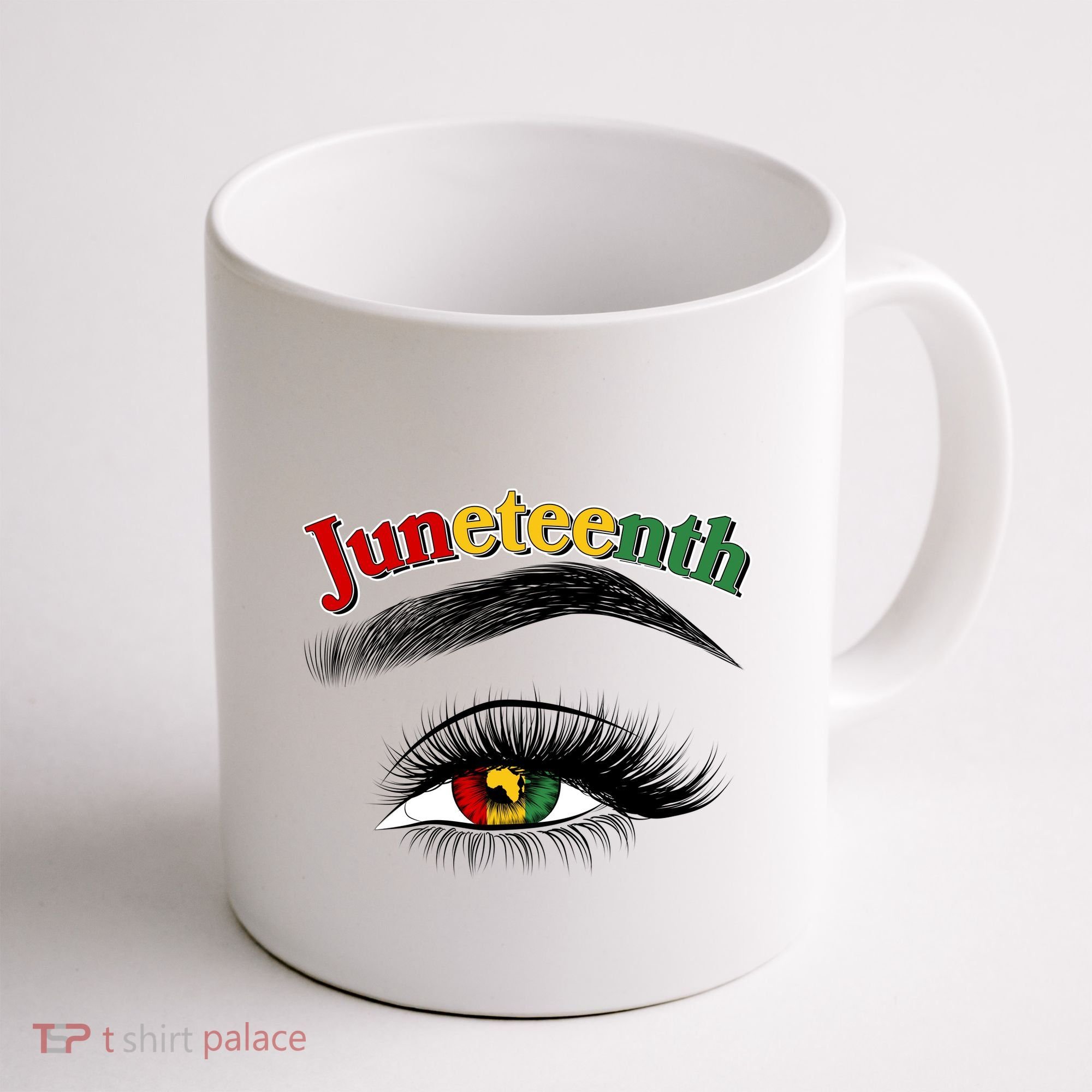 Juneteenth African American Woman Eye Coffee Mug