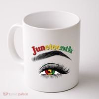 Juneteenth African American Woman Eye Coffee Mug thumb 0