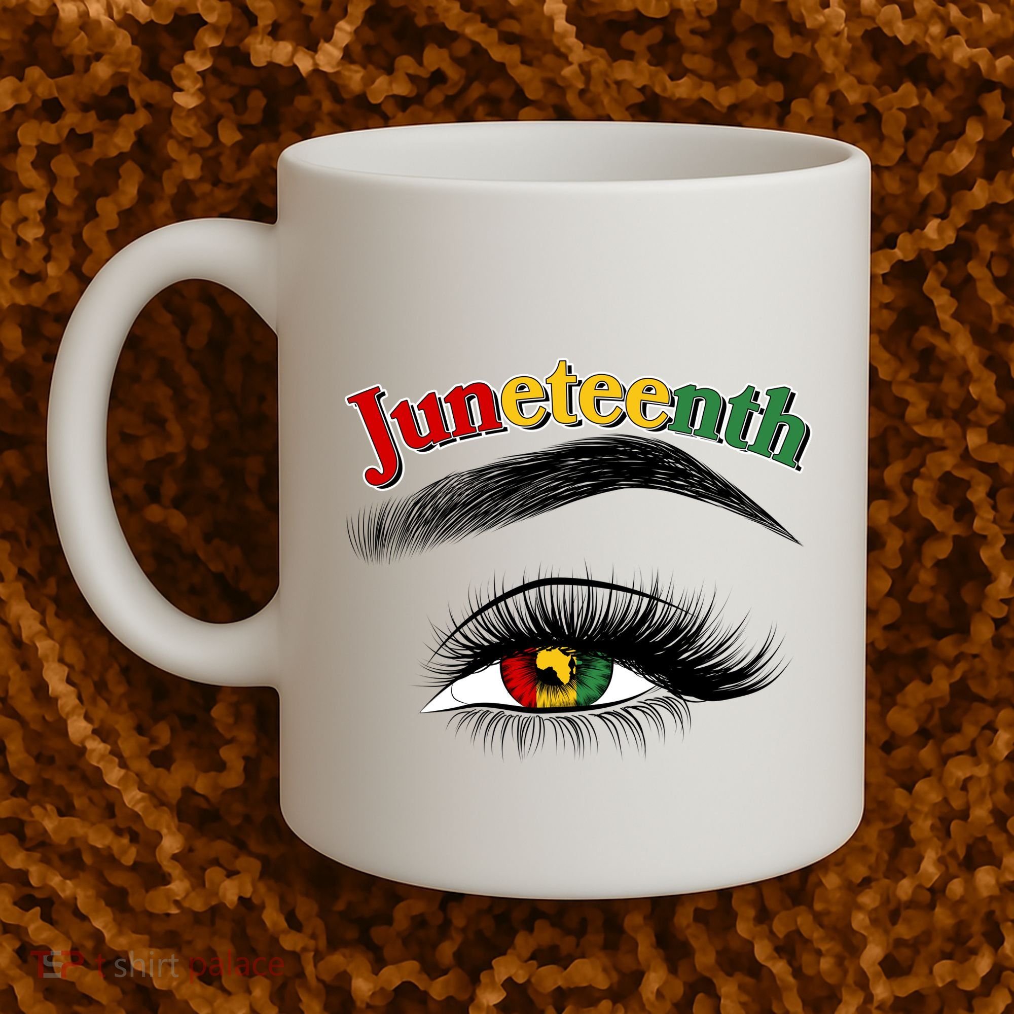 Juneteenth African American Woman Eye Coffee Mug